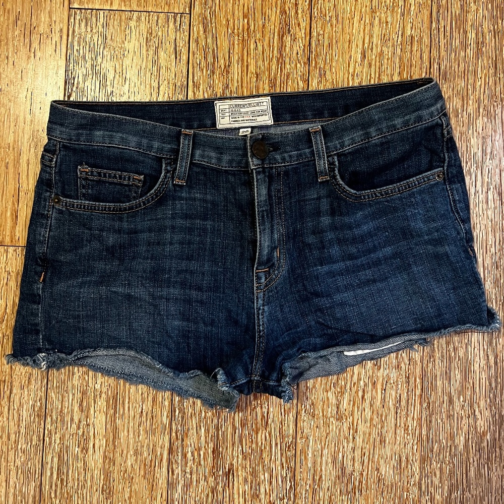 Current Elliot Low-Rise Jean Shorts